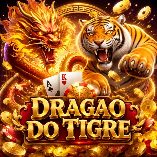 Cartão do jogo Fortune Tiger com tigre dourado