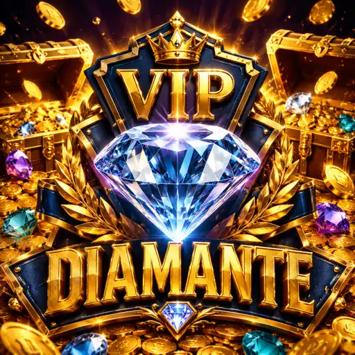 Cartão do slot de diamante dourado com roelos brilhantes